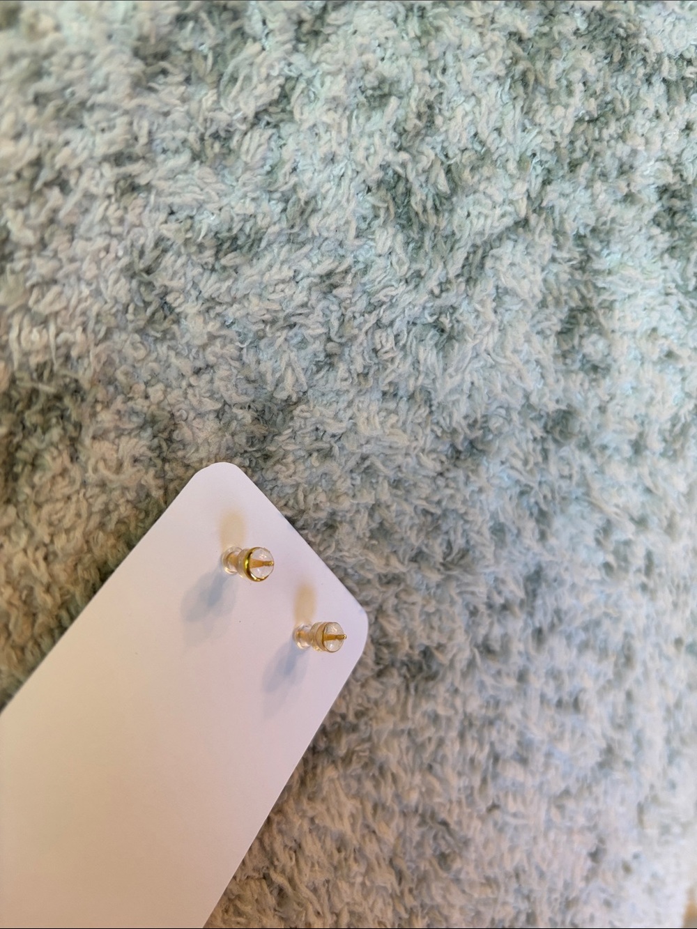 Artistic Creations Gold Ginkgo Leaf Drop Earrings w/ Green Teardrop NWT 1.75” - Picture 8 of 11